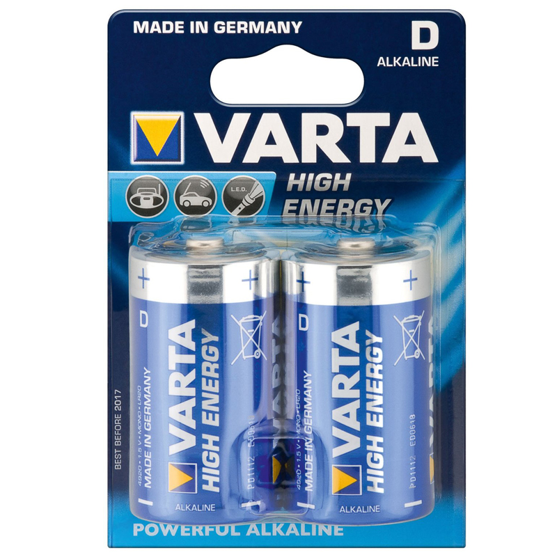 Varta High Energy Mono Batterie Typ D Alkaline Er Blister Neu Ebay