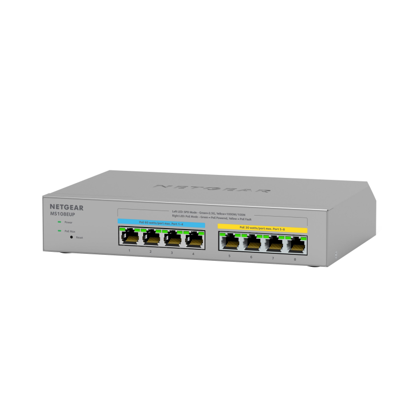 Netgear MS108EUP PoE Switch 8 Port Multi-Gig LAN Switch Ultra60