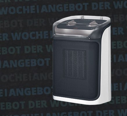 Rowenta SO9281 Mini Excel Aqua Keramik Heizlüfter grau/weiß