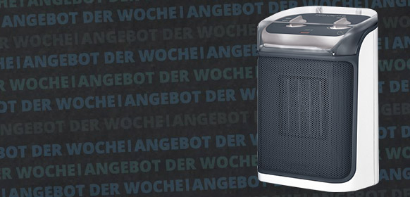 Rowenta SO9281 Mini Excel Aqua Keramik Heizlüfter grau/weiß